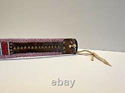 Original Native American Indian Beaded Belt 39 Brass Tacks 1890-1920