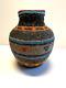 Original Native American Indian Beaded Glass Bottle Jar Beautiful Colors