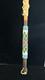 Peyote Stick Native American Beaded Horsehair Buckskin Fur Dance Stick VTG 17