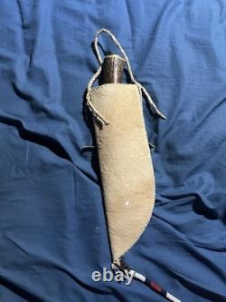 Plains Beaded Cheyenne style knife sheath With Knife
