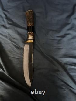 Plains Beaded Cheyenne style knife sheath With Knife