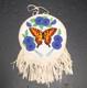 Plateau Beaded Flat Bag ORNATE PICTORIAL BUTTERFLY 14 Nez Perce Native American