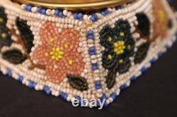 Rare ATQ Plateau Nez Perce Native American Floral Full Beaded Box Ashtray