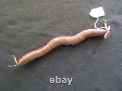 Rare Native American Beaded Leather Fetish, 11 Snake Amulet, #sd-022408205