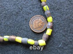Rare Native American Hand Engraved Gorget On Trade Bead Necklace, Pe-052307450