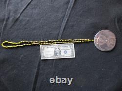 Rare Native American Hand Engraved Gorget On Trade Bead Necklace, Pe-052307450