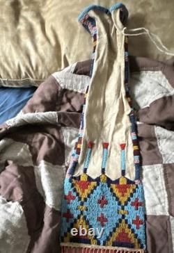 Reproduction Native American Beaded Pipe Bag