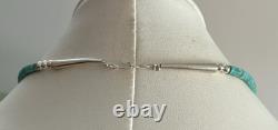 Santo Domingo 4mm Turquoise Heishi Sterling Necklace 19.5 Perfect4Pendants
