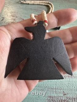 Santo Domingo Depression Era Battery Bird Necklace