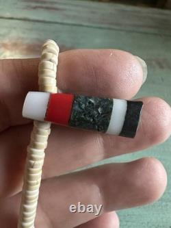 Santo Domingo Depression Era Battery Bird Necklace