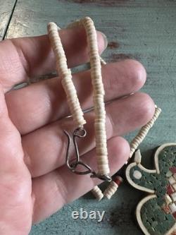 Santo Domingo Depression Era Battery Bird Necklace