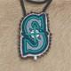 Seattle Mariners Native American beaded medallion/lanyard
