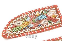 Set Native American Indian Iroquois Indian Beaded Knife Sheath Scabbards