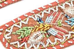 Set Native American Indian Iroquois Indian Beaded Knife Sheath Scabbards