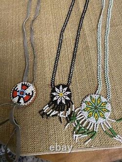 Set Of 3 Handmade Native American Necklaces