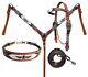 Showman 4 Piece Beaded Native American Thunderbird Headstall & Breast Collar Set