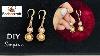 Simple Gold Earrings Beebeecraft Tutorial How To Make Beaded Earrings