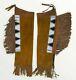Sioux Beaded Legging Native American Suede Leather Cowboy Chap Hide Leggings
