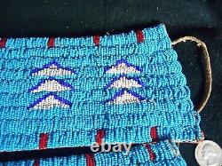 Sioux Indian native American beaded cuffs @1940