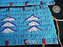 Sioux Indian native American beaded cuffs @1940