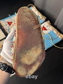 Sioux Lakota Native American Beaded Moccasin & Leggings