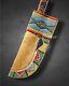 Sioux Old Style Indian Beaded Native American Leather Knife Sheath S843