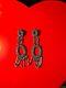 Squash 3.5-4 pierced Native American earrings with silver dangle embellishment