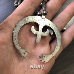 Sterling Naja Pendant Necklace 51 grams Native American Naja Necklace