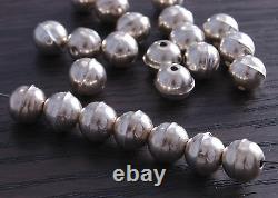 Sterling Silver Bench Made Beads 8mm (pack of 100 beads) DB4B