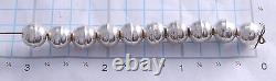 Sterling Silver Bench Made Beads 8mm (pack of 100 beads) DB4B