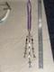 Sterling Silver Native Amazing Necklace Made With Antique Beads And Silk Ribbon