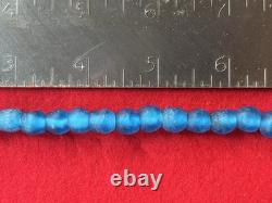Super Fine 24 Turquoise Blue Trade Period Beaded Indian Necklace Artifact