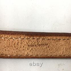 Tom H. Begay Hand Beaded Belt Navajo Native American Art Leather Hand Tooled
