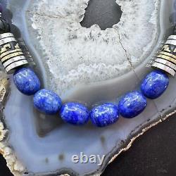 Tommy & Rosita Singer Sterling Silver Lapis/Multistone Beads 20 Necklace