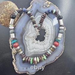 Tommy & Rosita Singer Sterling Silver Multistone Beads 20 Necklace For Women