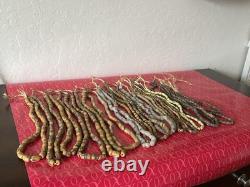 Trade Beads Native American Navajo Historic, 18 Strands