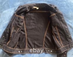 True Vintage 70's Native American Beaded Chief Denim Jacket Sz 40 Fits Medium