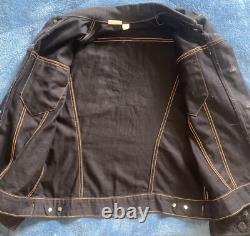 True Vintage 70's Native American Beaded Chief Denim Jacket Sz 40 Fits Medium