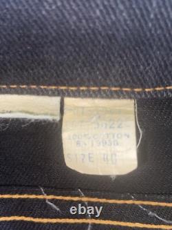 True Vintage 70's Native American Beaded Chief Denim Jacket Sz 40 Fits Medium