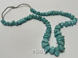 Turquoise Necklace Beaded Beads Chunky Stone Navajo Native American Indian Art