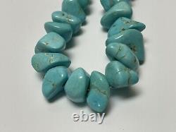 Turquoise Necklace Beaded Beads Chunky Stone Navajo Native American Indian Art