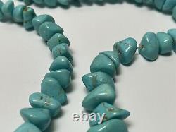 Turquoise Necklace Beaded Beads Chunky Stone Navajo Native American Indian Art