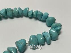 Turquoise Necklace Beaded Beads Chunky Stone Navajo Native American Indian Art