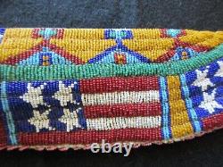 Unique Large Native American Beaded Leather Sheath, South Dakota, Sd-082307811