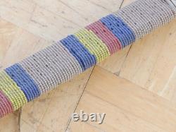 VINTAGE 48 t MID CENTURY NORTHERN PLAINS BEADED HIDE BACKED BOW NICE
