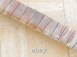 VINTAGE 48 t MID CENTURY NORTHERN PLAINS BEADED HIDE BACKED BOW NICE