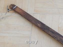 VINTAGE 48 t MID CENTURY NORTHERN PLAINS BEADED HIDE BACKED BOW NICE