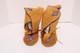 VINTAGE CREE Leather BEADED High top MOCCASINS Boots native American 10