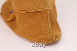 VINTAGE CREE Leather BEADED High top MOCCASINS Boots native American 10