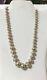 VTG Hand-Made Navajo Graduated Pearls Stamped Bench Bead Necklace. 20